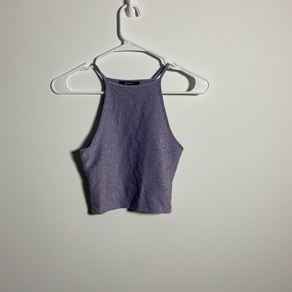 FOREVER 21 Women's Purple Sleeveless Top - Picture 2 of 2